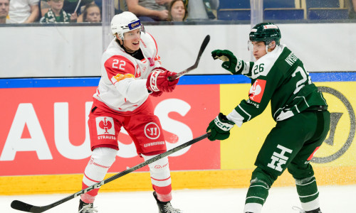 Senna Peeters erzielte auch in seinem zweiten CHL-Spiel für die Rotjacken einen Treffer