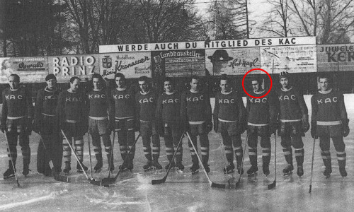 Wolfgang Gosnik in seiner letzten Saison bei den Rotjacken (1949/50)