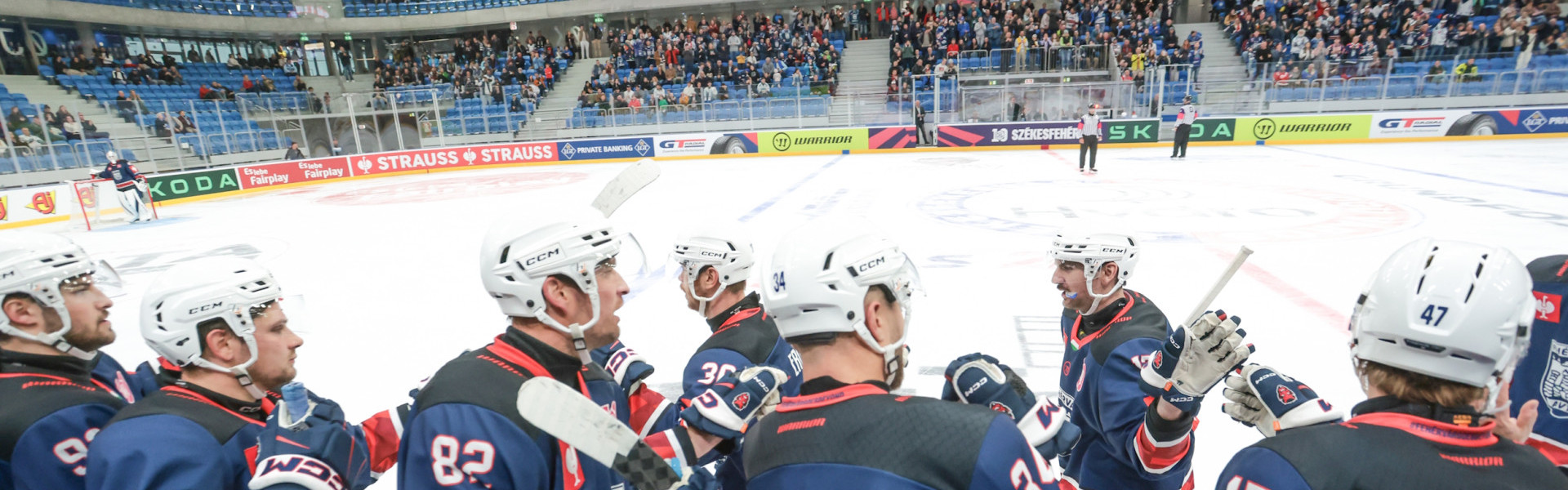 Fehérvár AV19 bestreitet am Freitag gegen den EC-KAC sein erstes ICE-Spiel in der neuen Alba Aréna