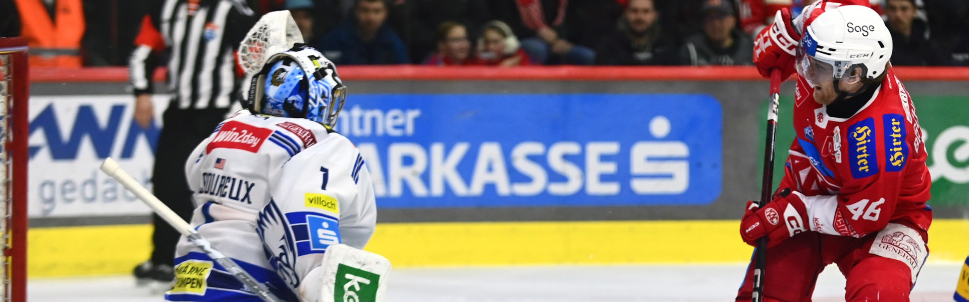 Der EC-KAC empfängt am Sonntagabend den EC VSV zum ersten Kärntner Derby der Saison 2024/25 in der Heidi Horten-Arena