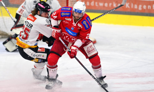 Steven Strong und der EC-KAC stehen am Samstagabend erstmals in der neuen Saison ihrem letztjährigen Viertelfinalgegner gegenüber