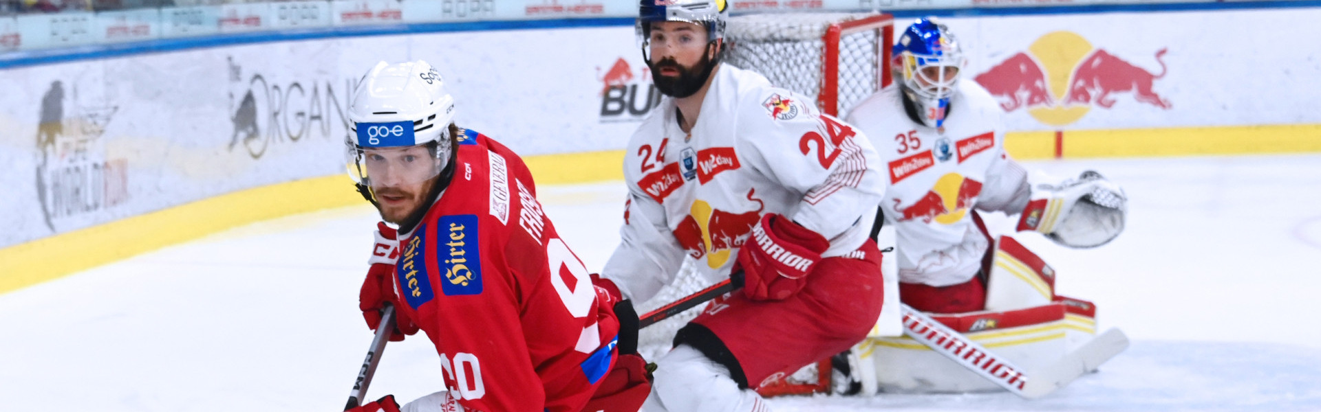 Matt Fraser erzielte im letzten Auswärtsspiel des EC-KAC in Salzburg das Game Winning Goal