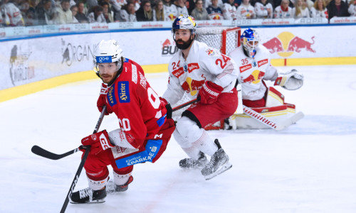 Matt Fraser erzielte im letzten Auswärtsspiel des EC-KAC in Salzburg das Game Winning Goal