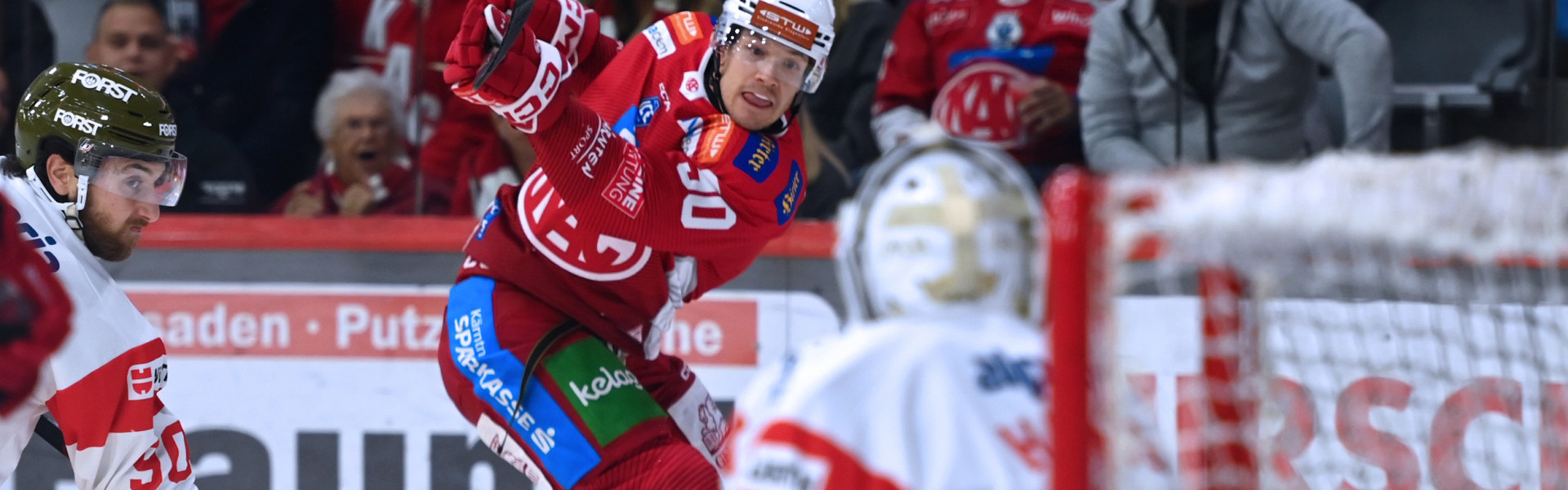 Matt Fraser erzielte die beiden einzigen Treffer der Rotjacken bei der klaren Heimniederlage gegen den HCB Südtirol