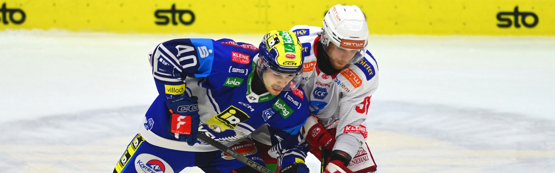 Daniel Obersteiner brachte den EC-KAC im zweiten Kärntner Derby der Saison in Führung