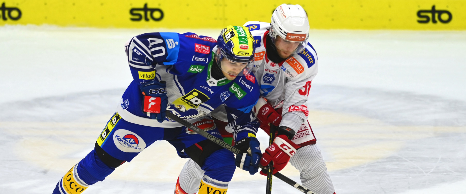 Daniel Obersteiner brachte den EC-KAC im zweiten Kärntner Derby der Saison in Führung