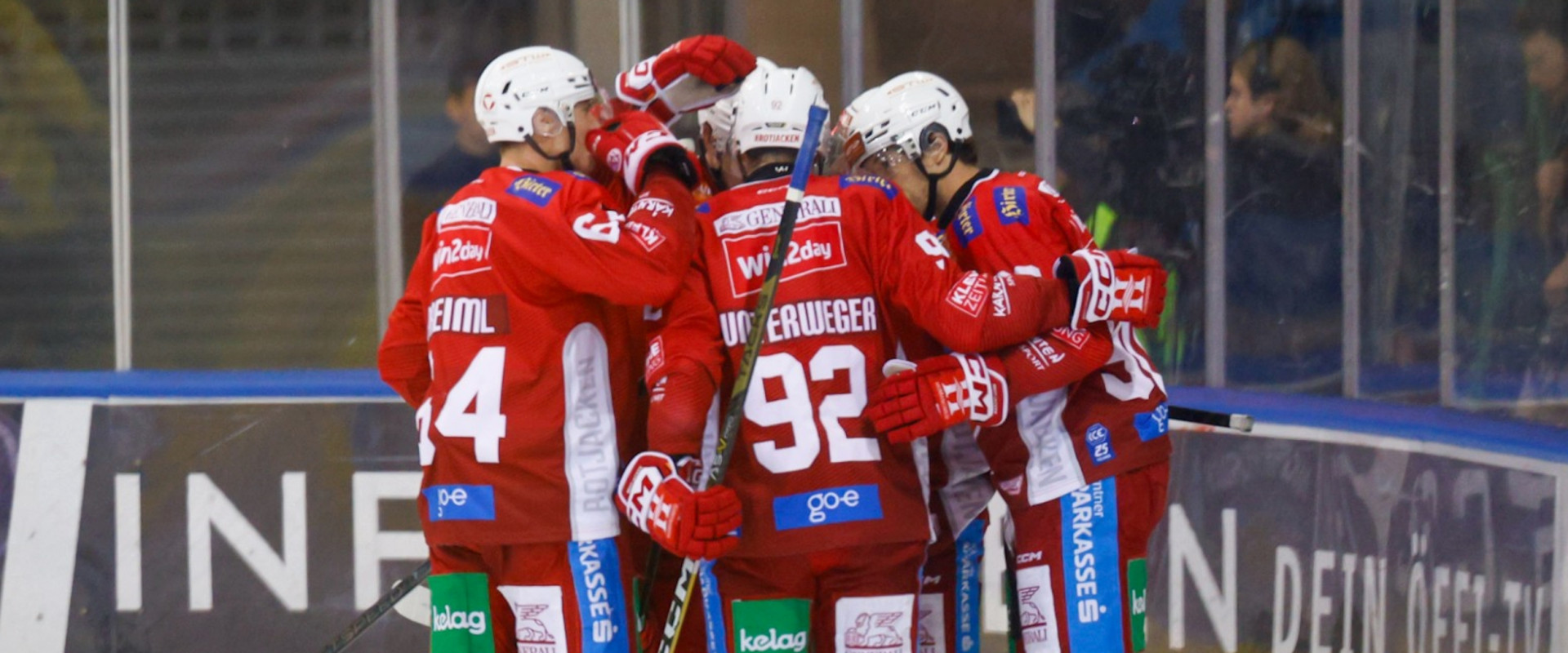 Nach drei Niederlagen in Folge kehrte der EC-KAC am Dienstag mit einem 5:3-Erfolg in Wien auf die Siegerstraße zurück