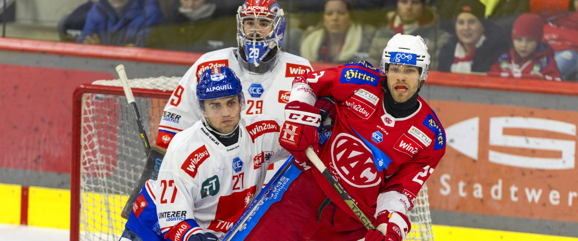 Kapitän Thomas Hundertpfund und der EC-KAC empfangen im letzten Spiel vor dem International Break den HC Innsbruck