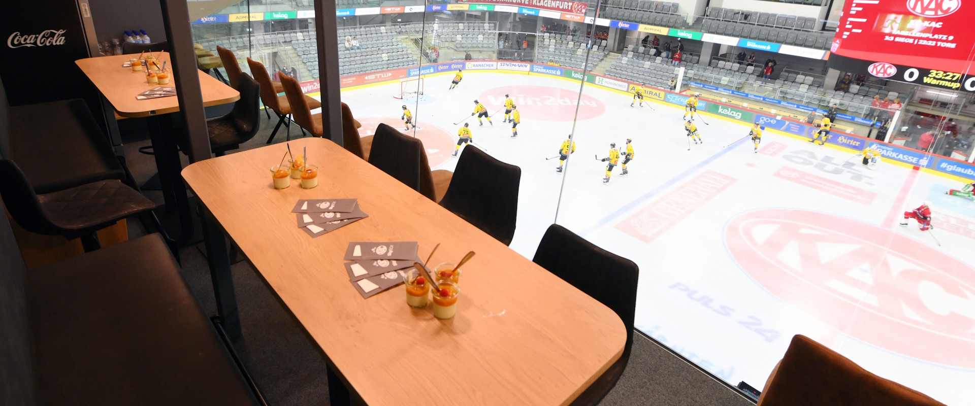 Skyboxen in der Heidi Horten-Arena