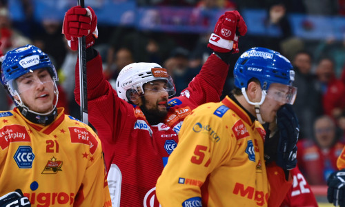 Raphael Herburger erzielte in Minute 55 das Game Winning Goal und wurde als Spieler des Abends ausgezeichnet