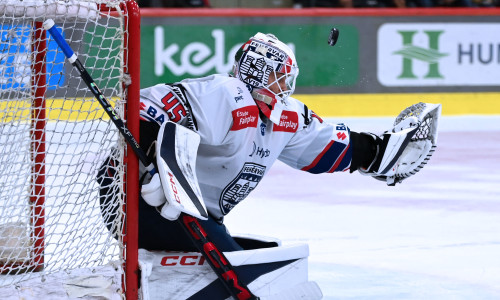 Goalie Rasmus Reijola blieb bei seinen beiden bisherigen Einsätzen gegen den EC-KAC jeweils ohne Gegentreffer