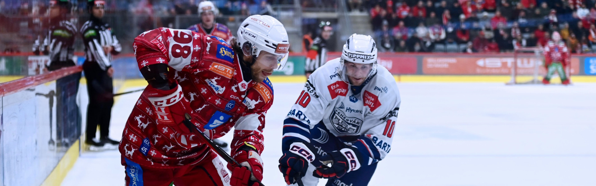 Daniel Obersteiner steuerte zwei Treffer zum 7:3-Heimsieg der Rotjacken gegen Leader Fehérvár AV19 bei