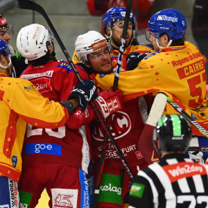 Im Spiel zwischen dem EC-KAC und Asiago Hockey kam es gleich mehrfach zu kleineren und größeren Scharmützeln