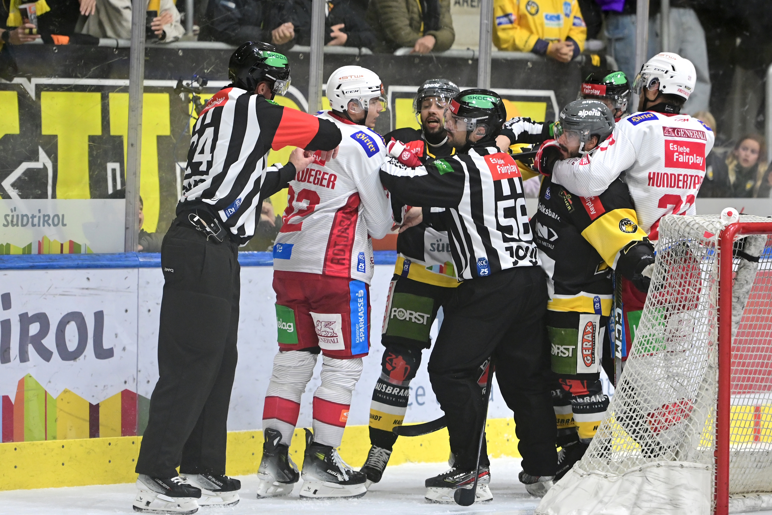 Die Rotjacken wollen ihre Erfolgsserie am Freitag auch in Brunico/Bruneck fortsetzen, wo sie bei ihrem ersten Auftritt in der aktuellen Saison noch unterlegen waren