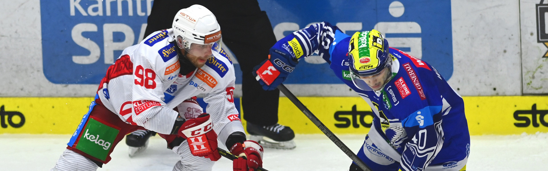 Daniel Obersteiner und die Rotjacken jagen im vierten Kärntner Derby der Saison den dritten rot-weißen Sieg